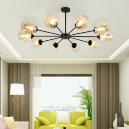 Nordic Glass Pendant Light Magic Bean Shape Lamp Żyrandol Oświetlenie