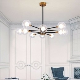 Nordic Glass Pendant Light Mlecznobiała okrągła lampa żyrandol oświetlenie