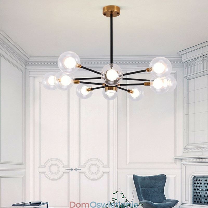 Nordic Glass Pendant Light Mlecznobiała okrągła lampa żyrandol oświetlenie