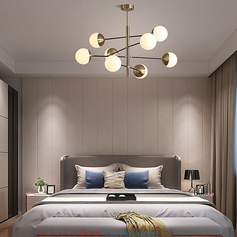 Nordic Glass Pendant Light Magic Bean Shape Żyrandol Oświetlenie Lampa