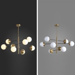 Nordic Glass Pendant Light Magic Bean Shape Żyrandol Oświetlenie Lampa