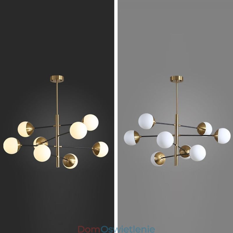 Nordic Glass Pendant Light Magic Bean Shape Żyrandol Oświetlenie Lampa