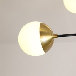 Nordic Glass Pendant Light Magic Bean Shape Żyrandol Oświetlenie Lampa