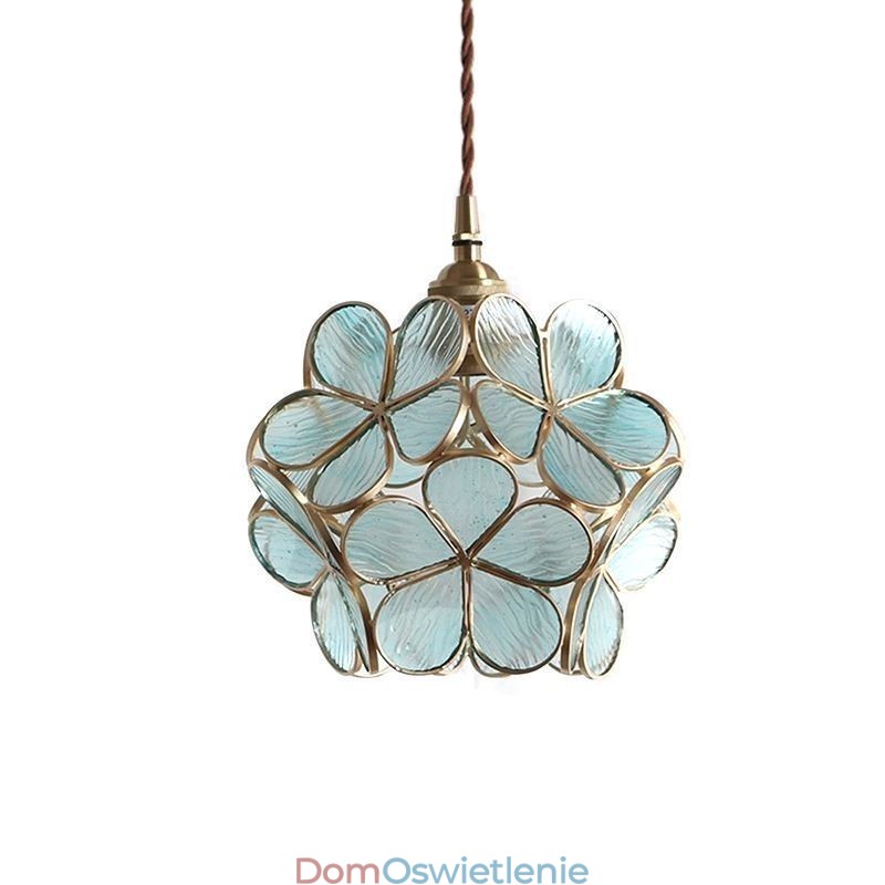 Nordic Creative Wisząca lampa Szklana lampa domowa w kształcie płatka Lampa nocna