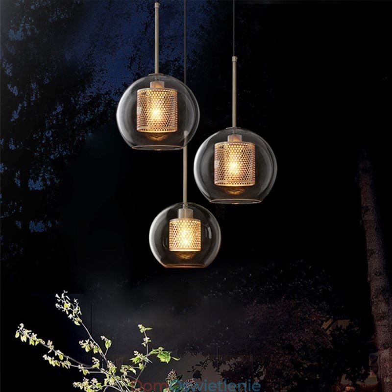 Lampa wisząca Nordic Glass Home Lighting Lampa okrągła w kształcie kuli Lampa nocna