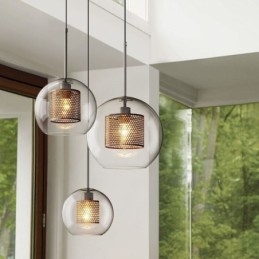 Lampa wisząca Nordic Glass Home Lighting Lampa okrągła w kształcie kuli Lampa nocna