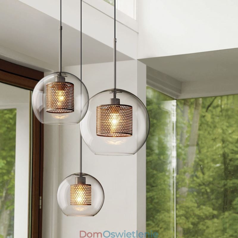 Lampa wisząca Nordic Glass Home Lighting Lampa okrągła w kształcie kuli Lampa nocna