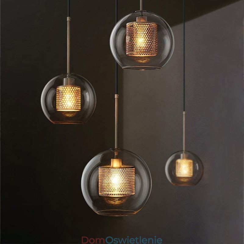 Lampa wisząca Nordic Glass Home Lighting Lampa okrągła w kształcie kuli Lampa nocna