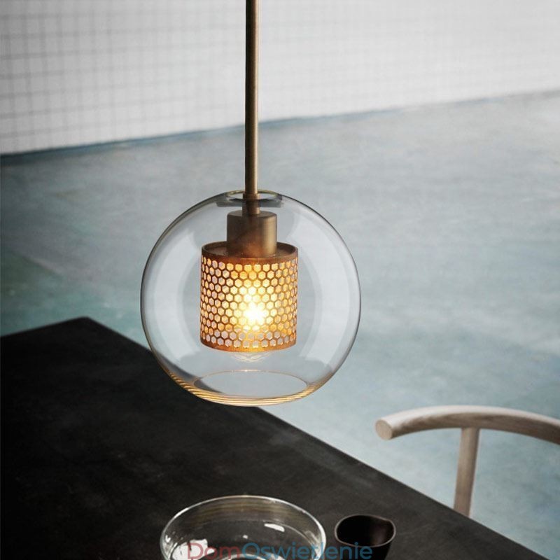 Lampa wisząca Nordic Glass Home Lighting Lampa okrągła w kształcie kuli Lampa nocna