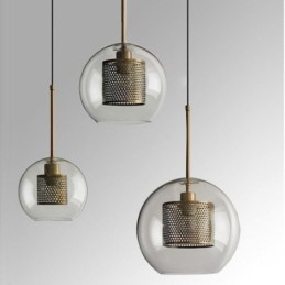 Lampa wisząca Nordic Glass Home Lighting Lampa okrągła w kształcie kuli Lampa nocna