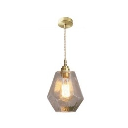 Nordic Retro Wisząca Lampa Mosiężna Szklana Lampa Domowa Lampa Kształt Wieży