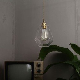 Nordic Retro Wisząca Lampa Mosiężna Szklana Lampa Domowa Lampa Kształt Wieży