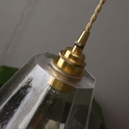 Nordic Retro Wisząca Lampa Mosiężna Szklana Lampa Domowa Lampa Kształt Wieży