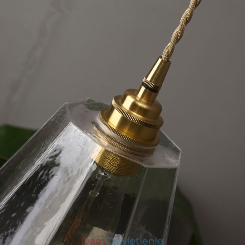 Nordic Retro Wisząca Lampa Mosiężna Szklana Lampa Domowa Lampa Kształt Wieży