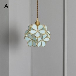 Nordic Creative Wisząca lampa Szklana lampa domowa Lampa w kształcie płatka