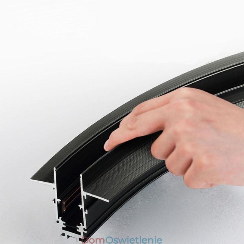 Okrągły system oświetlenia szynowego Magnetyczna oprawa oświetleniowa do wpuszczania szynowego 120 cm