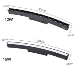 Oprawa oświetleniowa magnetyczna do szyny wpuszczanej, okrągła, 120 cm