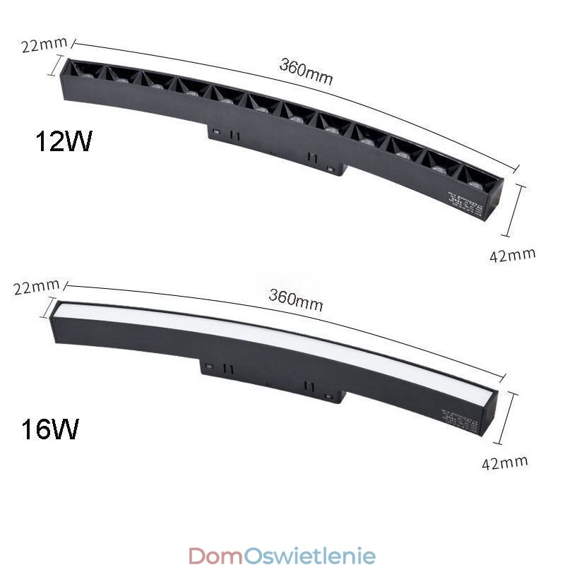 Oprawa oświetleniowa magnetyczna do szyny wpuszczanej, okrągła, 120 cm