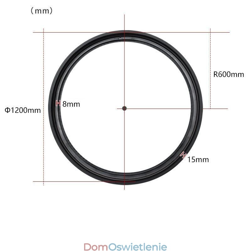 Oprawa oświetleniowa magnetyczna do szyny wpuszczanej, okrągła, 120 cm