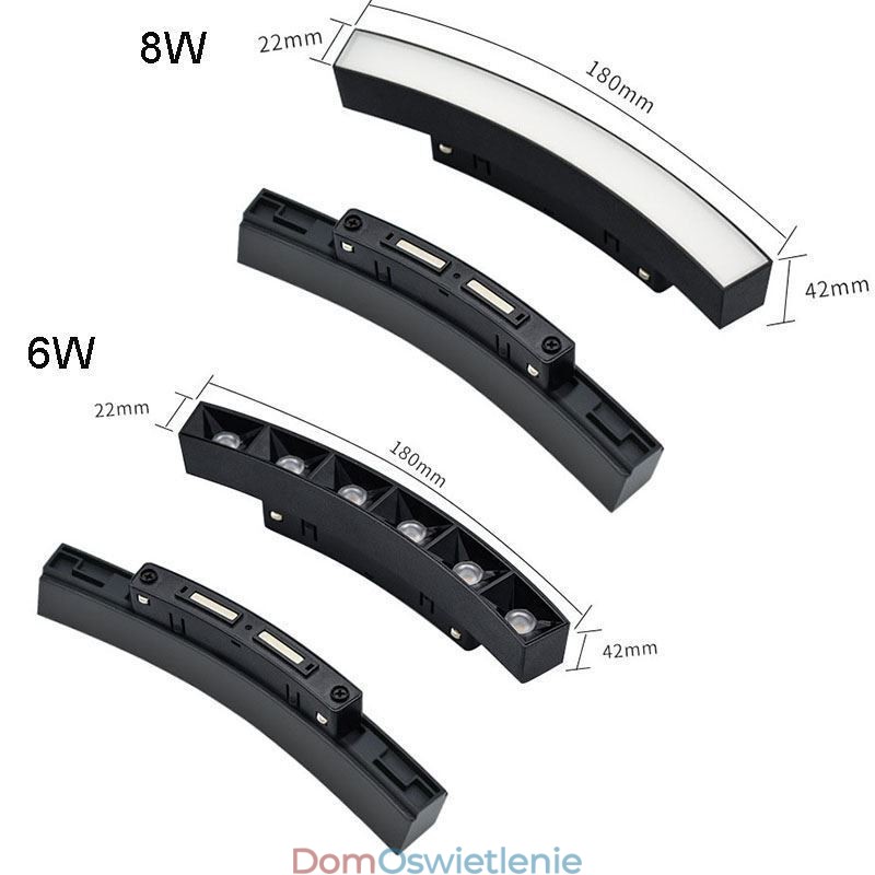 Okrągły reflektor szynowy magnetyczny wpuszczany dekoracyjny 60 cm