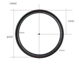 Okrągły reflektor szynowy magnetyczny wpuszczany dekoracyjny 60 cm