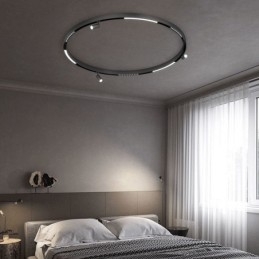 Szyny oświetleniowe wpuszczane Okrągłe magnetyczne aluminiowe paski szynowe