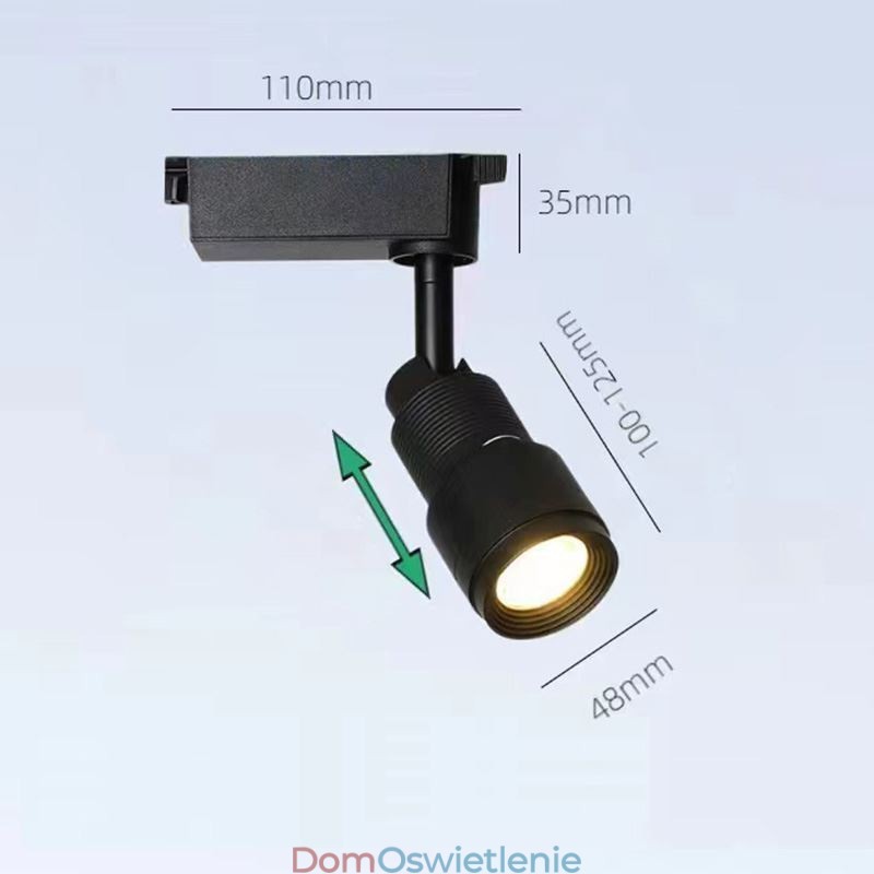 Oświetlenie punktowe Track Spotlight Free Focusing Accent