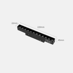 Reflektor wpuszczany magnetyczny szynowy dekoracyjny 6M 36V