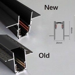 Magnetyczna szyna oświetleniowa wpuszczana dekoracyjna lampa punktowa 6M*2