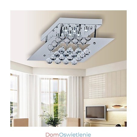 Nowoczesny, współczesny, kryształowy, galwanizowany metalowy uchwyt ścienny