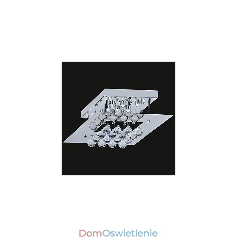 Nowoczesny, współczesny, kryształowy, galwanizowany metalowy uchwyt ścienny