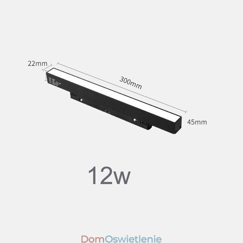 Reflektor liniowy magnetyczny wpuszczany reflektor 36V