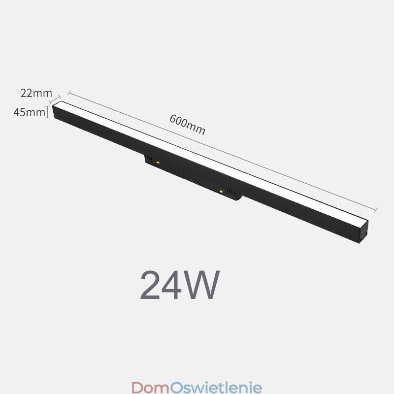 Reflektor liniowy magnetyczny wpuszczany reflektor 36V