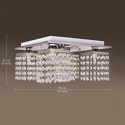 Lampa sufitowa kryształowa nowoczesna 5 świateł