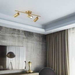 Nordic Brass Flush Mount Lampa sufitowa