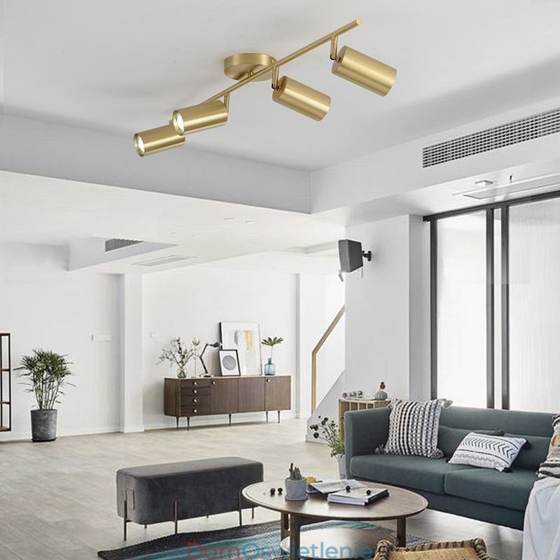 Nordic Brass Flush Mount Lampa sufitowa