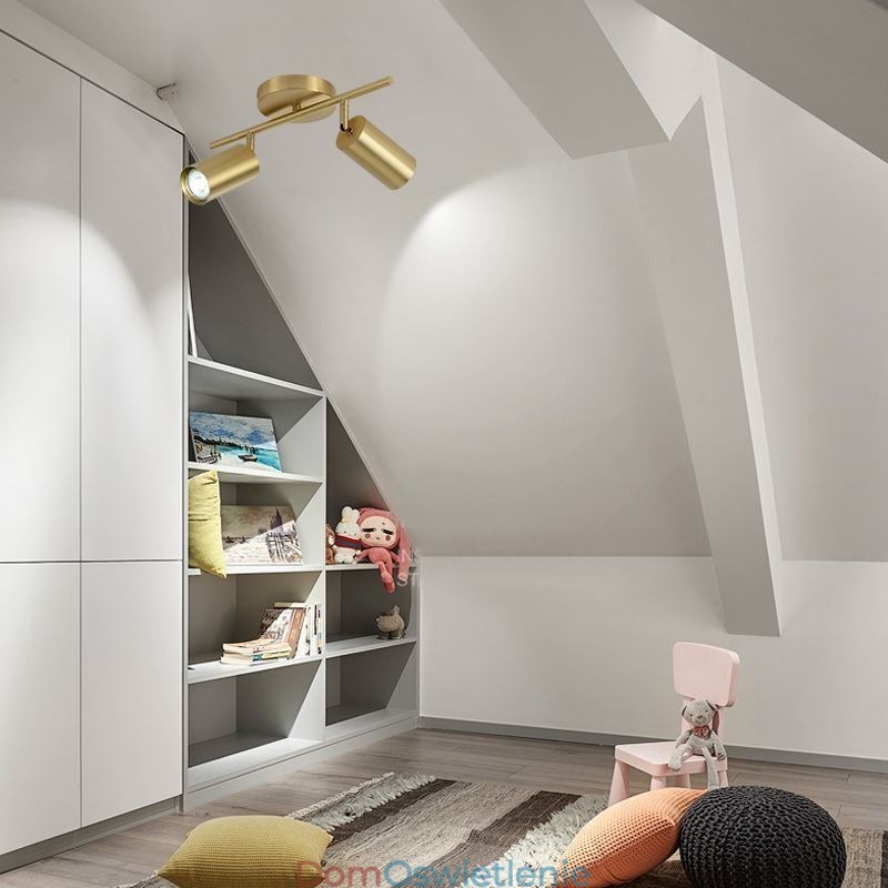 Nordic Brass Flush Mount Lampa sufitowa