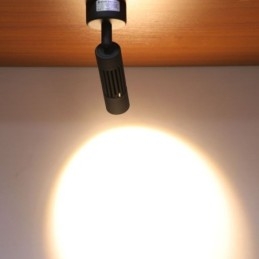 Obrotowy reflektor COB, czarny, sufitowy reflektor (pojedyncze światło)