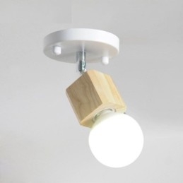 Prosty Mini Spotlight Nowoczesny Biały Sufitowy Lampa (Pojedyncze Światło)