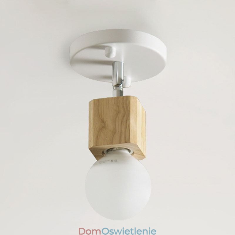 Prosty Mini Spotlight Nowoczesny Biały Sufitowy Lampa (Pojedyncze Światło)