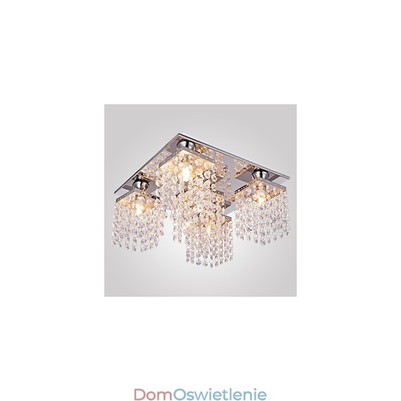 Lampa sufitowa kryształowa nowoczesna 5 świateł