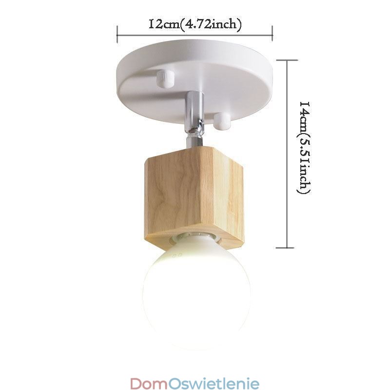 Prosty Mini Spotlight Nowoczesny Biały Sufitowy Lampa (Pojedyncze Światło)