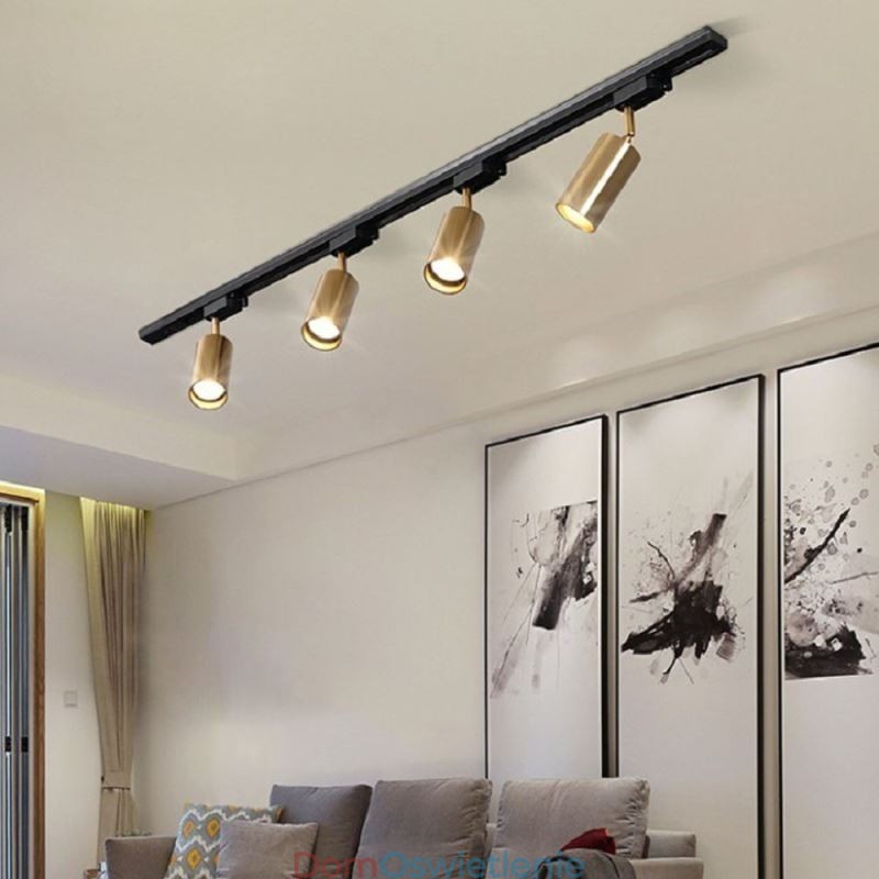 Nowoczesny prosty reflektor sufitowy z aluminium