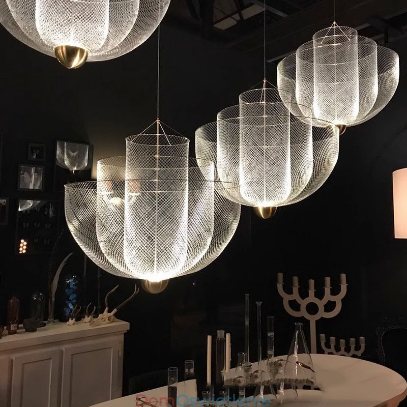 Nordic Grid Designer Kreatywna i wyjątkowa lampa wisząca o kształcie sztuki dekoracyjnej