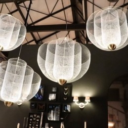 Nordic Grid Designer Kreatywna i wyjątkowa lampa wisząca o kształcie sztuki dekoracyjnej