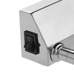 Lampy lustrzane ze stali nierdzewnej, akrylowe lampy ścienne do łazienki, lampy do makijażu, zimna biel, ciepła biel (rozmiar: 57X13.5X15)