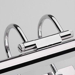 Lampy lustrzane ze stali nierdzewnej, akrylowe lampy ścienne do łazienki, lampy do makijażu, zimna biel, ciepła biel (rozmiar: 57X13.5X15)