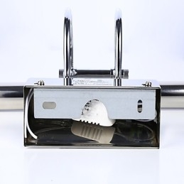 Lampy lustrzane ze stali nierdzewnej, akrylowe lampy ścienne do łazienki, lampy do makijażu, zimna biel, ciepła biel (rozmiar: 57X13.5X15)