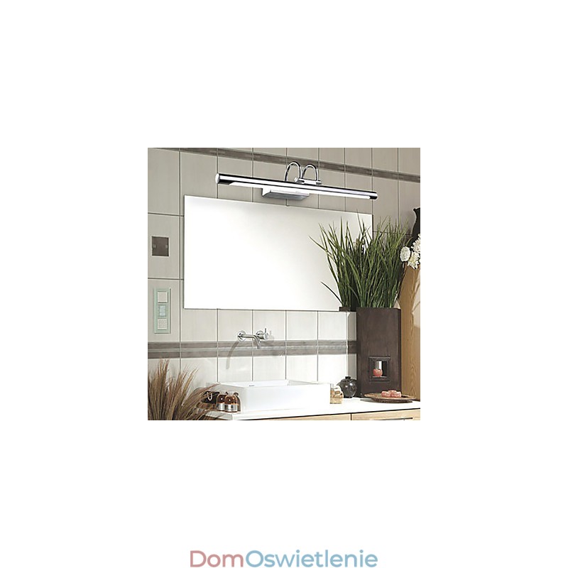 Lampy lustrzane ze stali nierdzewnej, akrylowe lampy ścienne do łazienki, lampy do makijażu, zimna biel, ciepła biel (rozmiar: 57X13.5X15)