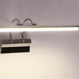 Lampy lustrzane ze stali nierdzewnej, akrylowe lampy ścienne do łazienki, lampy do makijażu, zimna biel, ciepła biel (rozmiar: 57X13.5X15)